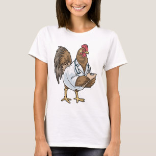 Camiseta Galinha Estetoscópio