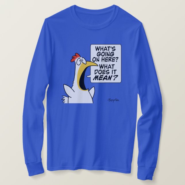 Camiseta Galinha Existente por Sandra Boynton (Frente do Design)