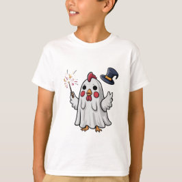 Camiseta Galinha Fantasma do Halloween #8 Arte Digital
