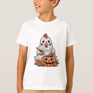 Camiseta Galinha Fantasma do Halloween #9 Arte Digital