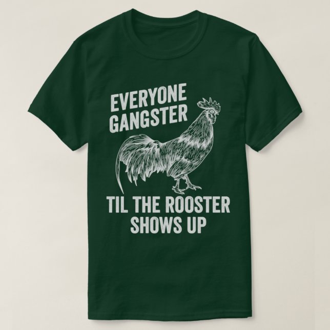 Camiseta Galinha Farmadora Galinha Galinha Rooster Hen Funn (Frente do Design)