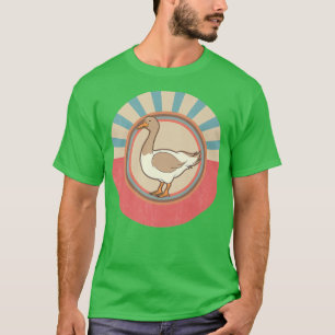 Camiseta Galinha-Fazenda-Pássaro Farmante Ganso-Retro
