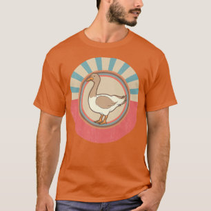 Camiseta Galinha-Fazenda-Pássaro Farmante Ganso-Retro