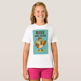 Camiseta Galinha Feliz Rise e Shine