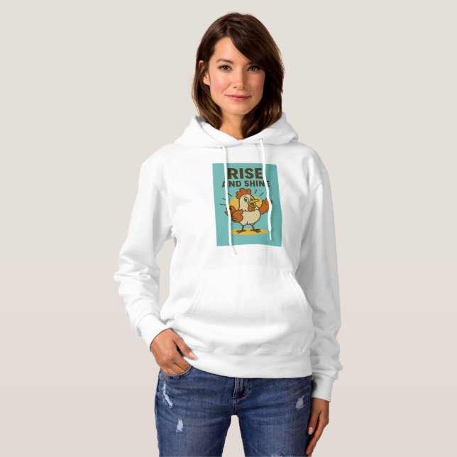Camiseta Galinha Feliz Rise e Shine (Frente Completa)