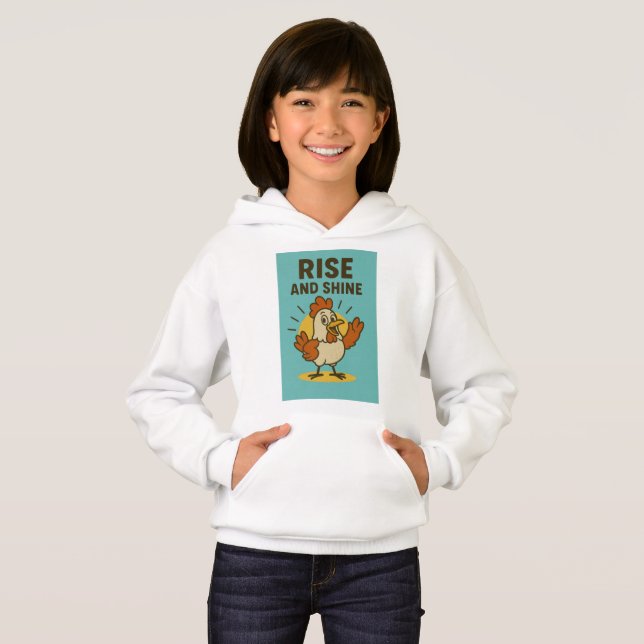 Camiseta Galinha Feliz Rise e Shine (Frente Completa)