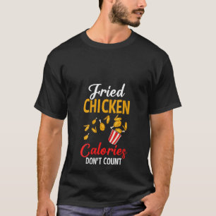 Camiseta Galinha Fritada Comida Rápida Recipiente Coreano V