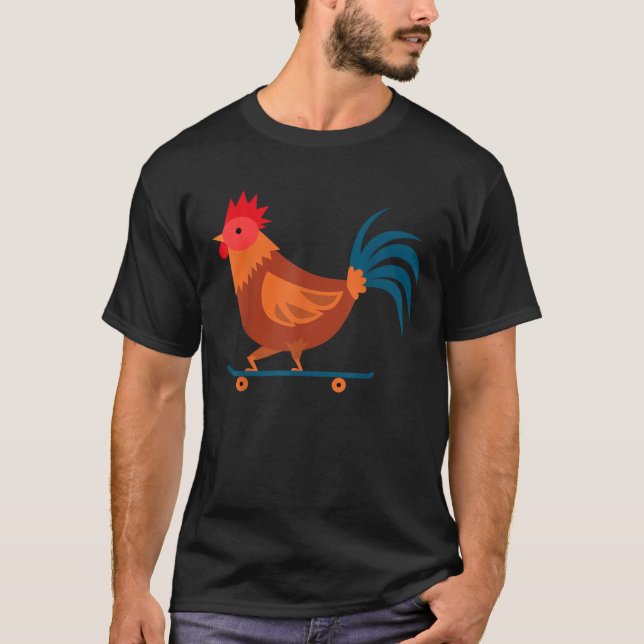 Camiseta Galinha-galinha-Fazenda-de-galinha-de-galinha-de-g (Frente)