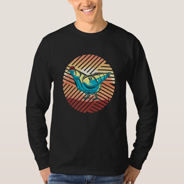 Camiseta Galinha Geométrica Robot Animal 1 (Frente)