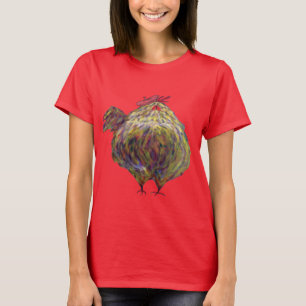 Camiseta Galinha Gorda com Beret quer ir à Provença