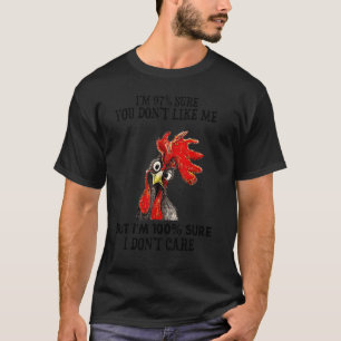 Camiseta Galinha Insolente Tenho 97 anos Certeza que não go
