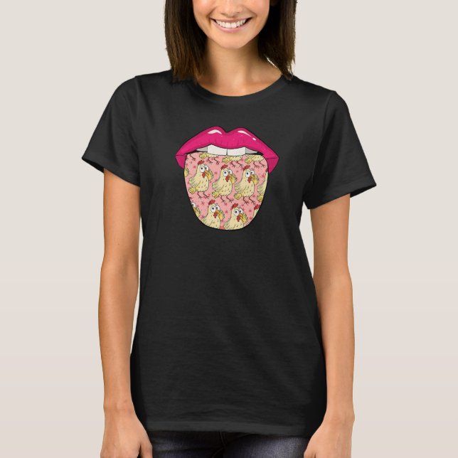 Camiseta Galinha Lábios de Ovos Fazenda (Frente)