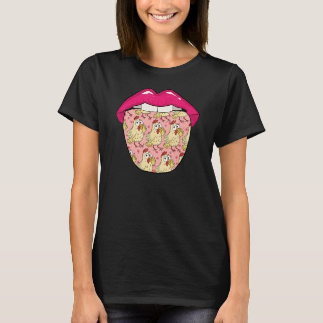 Camiseta Galinha Lábios de Ovos Fazenda (Frente)