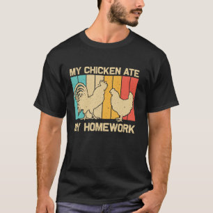 Camiseta Galinha legal Para Crianças Rooster Hen Lover Pint