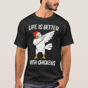 Camiseta Galinha legal Para Homens Galinhas Aves
