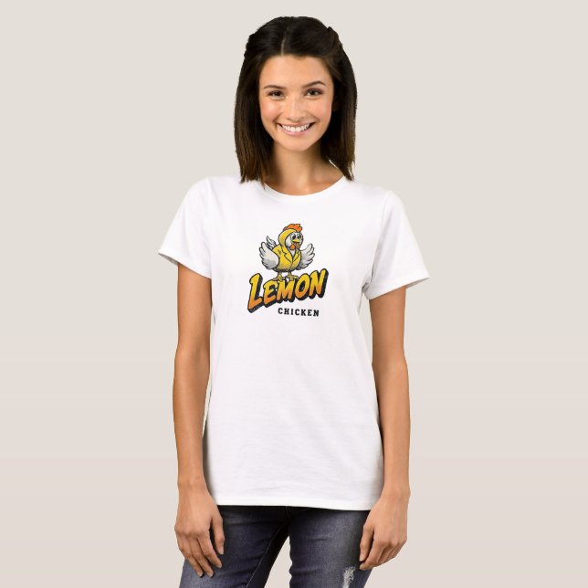 Camiseta Galinha Lemon - Design de Comida (Frente Completa)