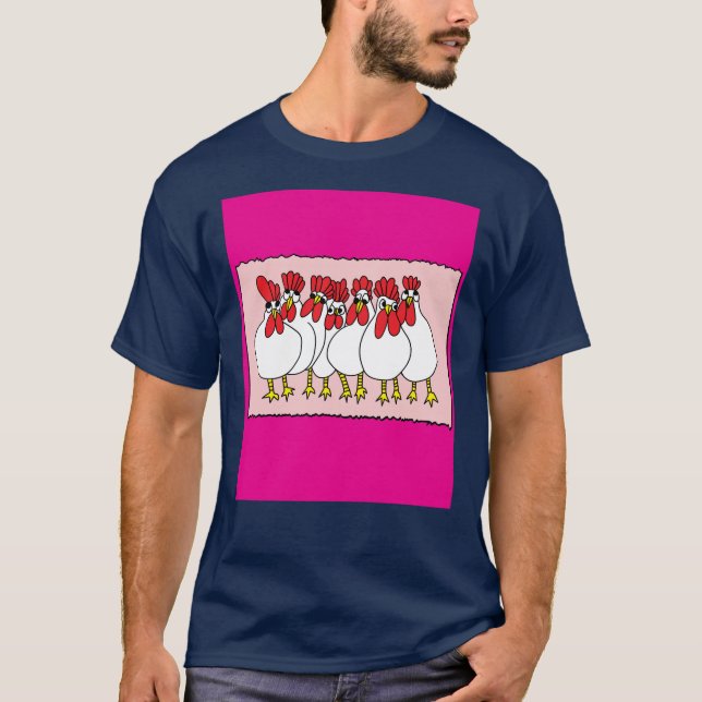Camiseta Galinha Louca Engraçada (Frente)