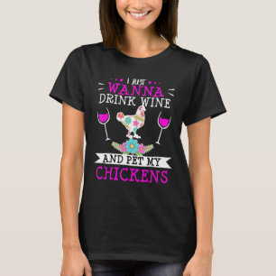 Camiseta Galinha Mãe Fazendeiro De Vinho Mulher Esposa Ela