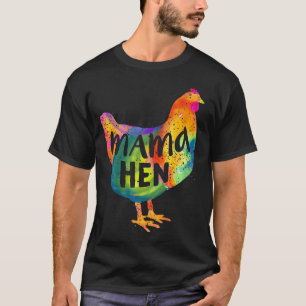 Camiseta Galinha Mãe Mãe Mãe Fazenda Colorida Galinha