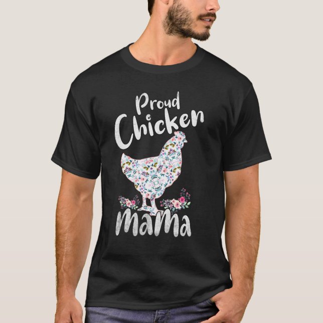 Camiseta Galinha Mãe Orgulhosa Galinha Mãe Mulheres (Frente)