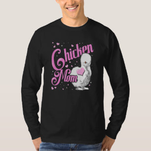 Camiseta Galinha Mãe Seda Galinha Silkie Galinhas Mamãe Sed