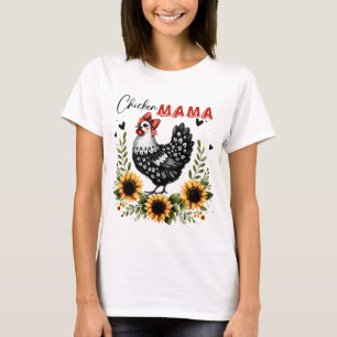 Camiseta Galinha Mamãe Fazendeiro de Galinha Retro