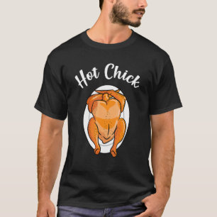 Camiseta Galinha Marrom Queimada com Queimadura de Sol de B