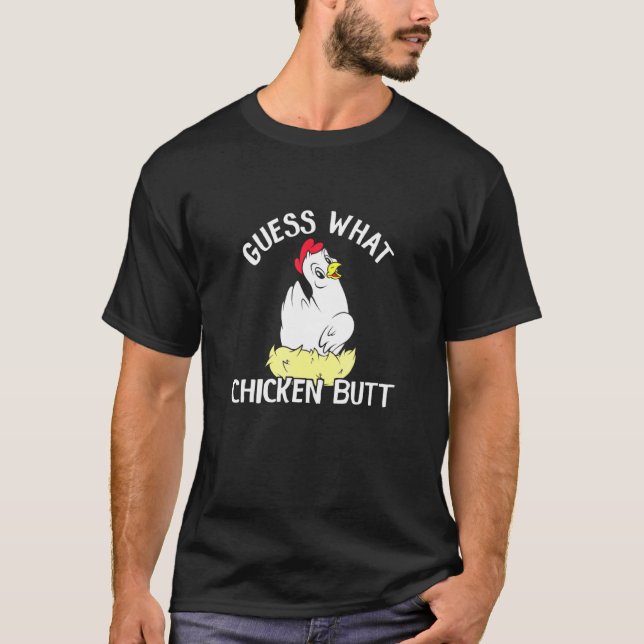 Camiseta Galinha, mas Piada de frango (Frente)