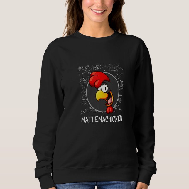 Camiseta Galinha Matemática para o Dia do Professor de Mate (Frente)