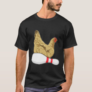 Camiseta Galinha nas Boliches com pino de Boliche