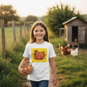 Camiseta Galinha no Ninho Fazenda Brilhante Frango