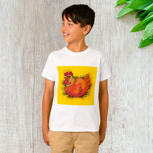 Camiseta Galinha no Ninho Fazenda Brilhante Frango de Quint