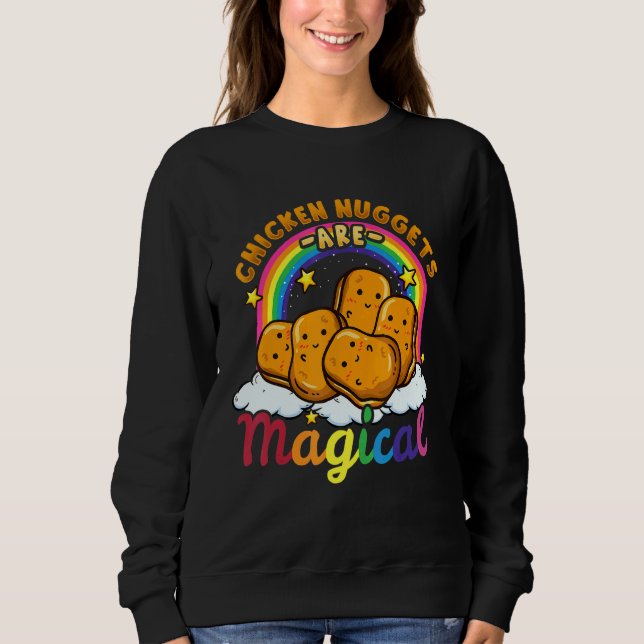 Camiseta Galinha Nuggets Comida Comida Rápida Amor Engraçad (Frente)