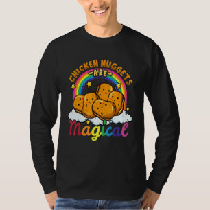 Camiseta Galinha Nuggets Comida Comida Rápida Amor Engraçad
