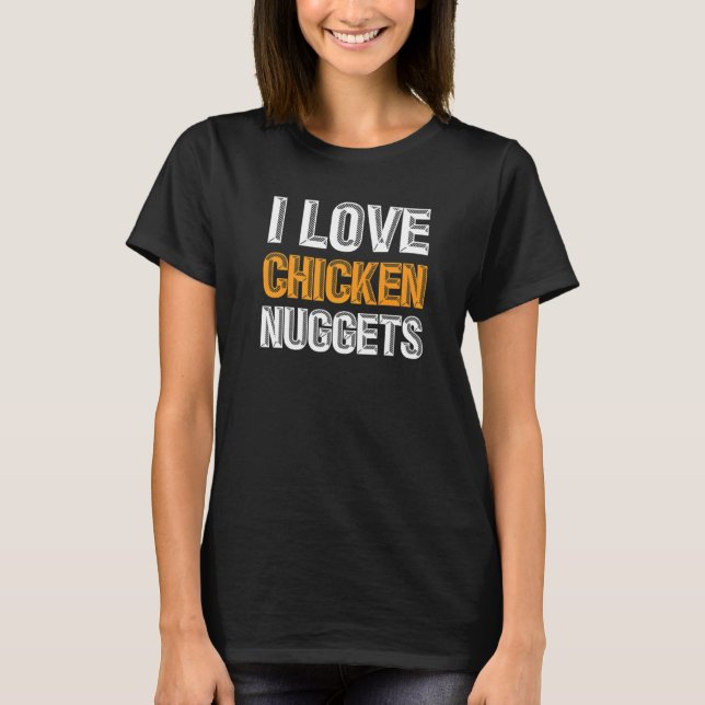Camiseta Galinha Nuggets Diversão de Comida (Frente)