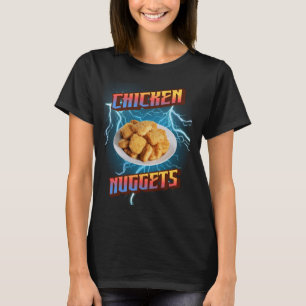 Camiseta Galinha Nuggets Engraçados Metal Pesado, Rap Bootl