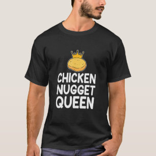 Camiseta Galinha Nuggets Rainhas Homens Crianças