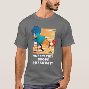 Camiseta Galinha O Pet Que Faz Café Da Manhã, Presente En