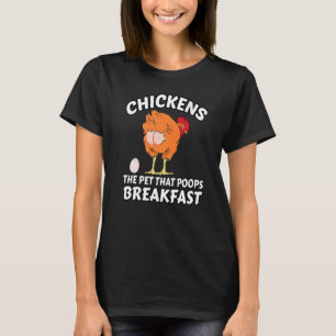 Camiseta Galinha O Pet Que Popa Galinha Do Café Da Manhã