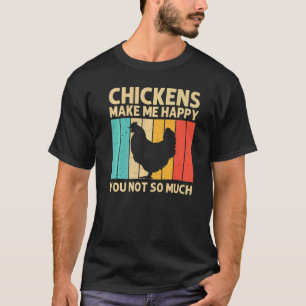 Camiseta Galinha Para Homens Fazenda De Frango Para Fábrica