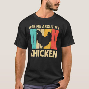 Camiseta Galinha Para Homens Fazenda De Frango Para Fábrica