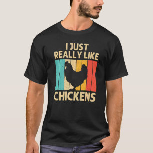 Camiseta Galinha Para Homens Fazendas De Frango Farmante He