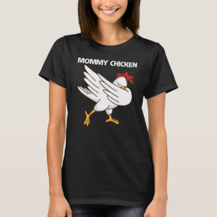 Camiseta Galinha Para Mulheres Mamãe Ovo Galo De Aves