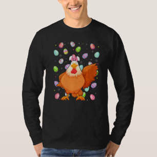 Camiseta Galinha Pássaro Galinha Páscoa Ovo Engraçado Pásco