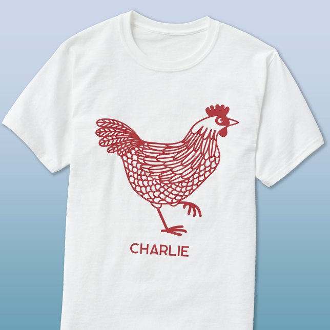 Camiseta Galinha Personalizada (Personalized name hen chicken poultry t-shirt)
