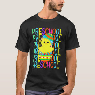 Camiseta Galinha Pré-Escolar Quebra os Ovos Dia de Páscoa M