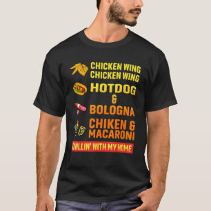 Camiseta Galinha Que Anca Galinha Que Asma Cão Quente E Bol