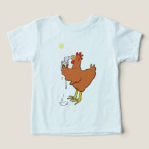 Galinha que desfruta de gelados