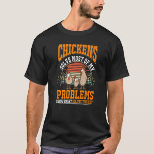 Camiseta Galinha Resolve A Maioria Dos Meus Problemas Galin