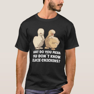 Camiseta Galinha Seda Animal Mãe Galinha de Seda Chinesa
